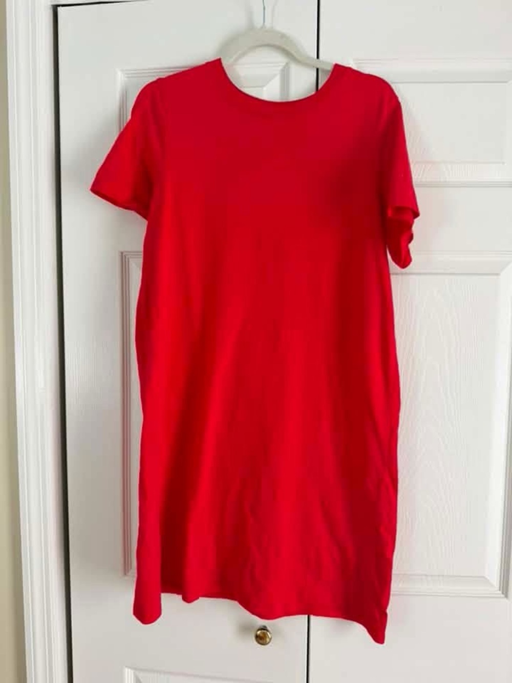 Old Navy Red Short Sleeve Shift Dress - Classic Casual